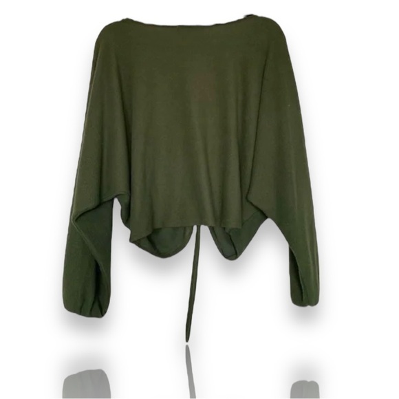 Boho Caution to the Wind - Long Sleeve Crop Sweater - Picture 2 of 2